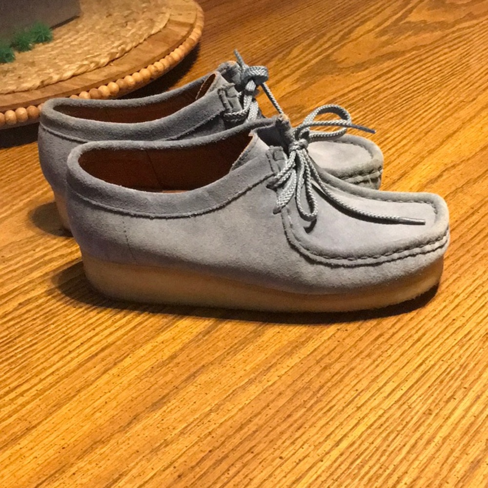 Clarks Wallabee blue Suede Shoes